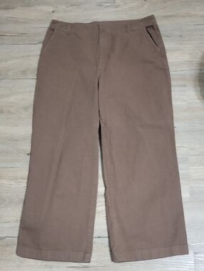 GAP Wide Leg Pants in Brown